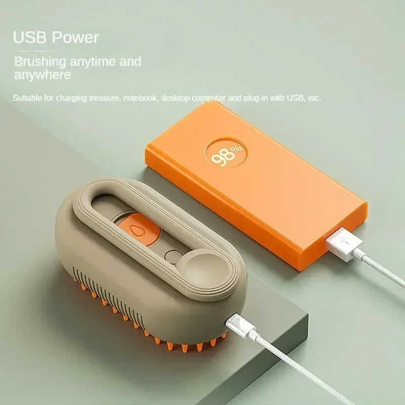 Brosse électrique 3-en-1 – Massage, toilettage et nettoyage