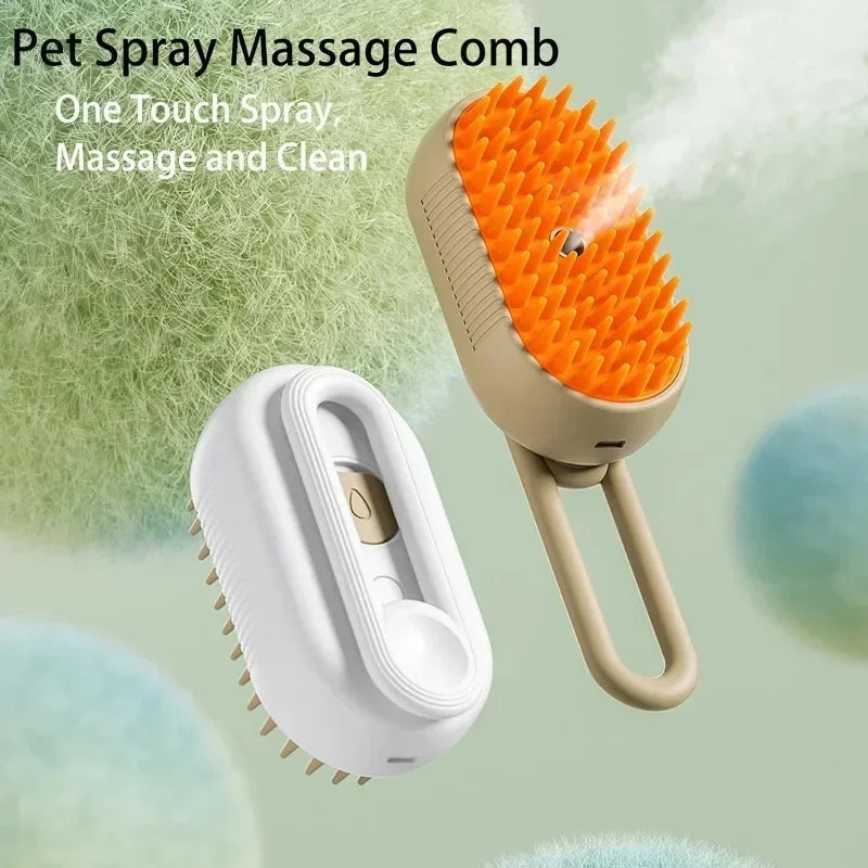 Brosse électrique 3-en-1 – Massage, toilettage et nettoyage