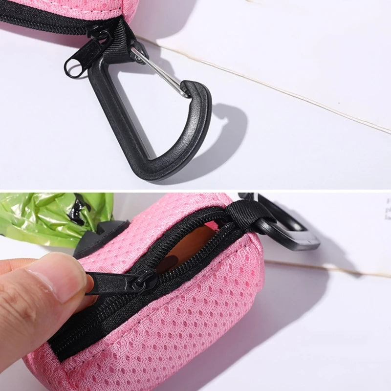 Distributeur de Sacs à Crottes avec Mousqueton – Compact et Hygiénique