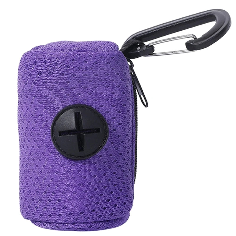 Distributeur de Sacs à Crottes avec Mousqueton – Compact et Hygiénique