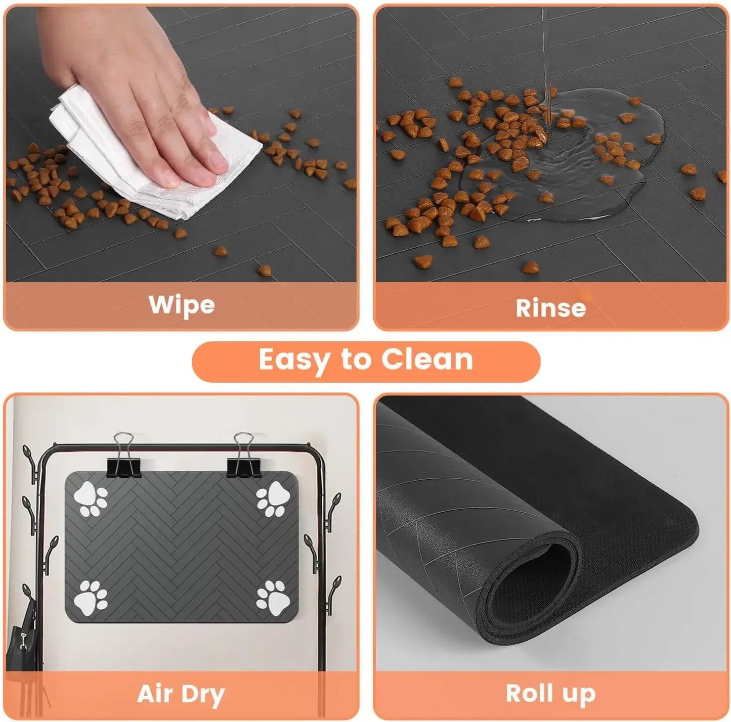 Tapis Absorbant pour Nourriture & Eau – Antidérapant & Imperméable