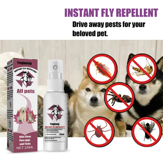 Spray Anti-Puces et Moustiques – Soin Répulsif Naturel
