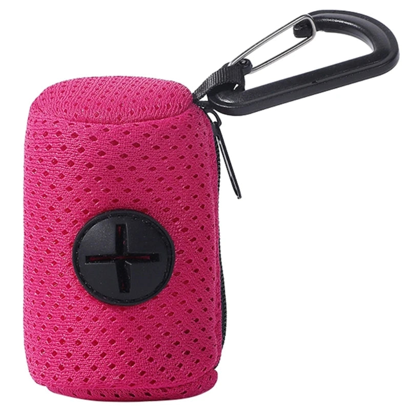 Distributeur de Sacs à Crottes avec Mousqueton – Compact et Hygiénique