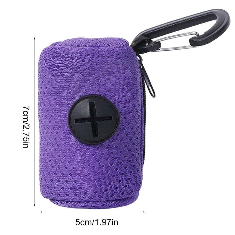 Distributeur de Sacs à Crottes avec Mousqueton – Compact et Hygiénique
